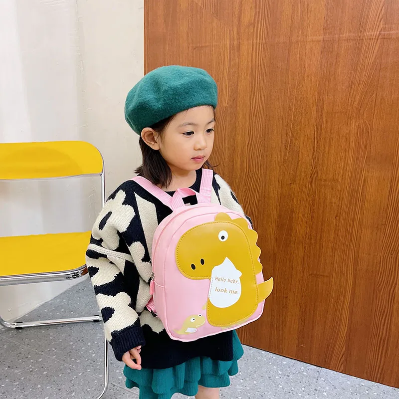 Kid'S Nylon Cartoon Dinosaur Cute Oval Zipper Functional Backpack display picture 56