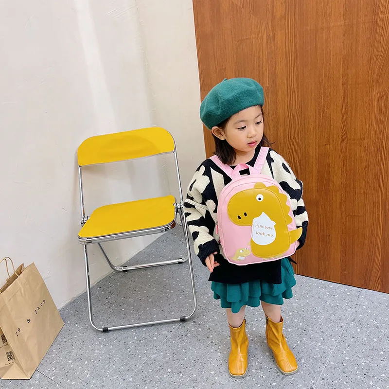 Kid'S Nylon Cartoon Dinosaur Cute Oval Zipper Functional Backpack display picture 61