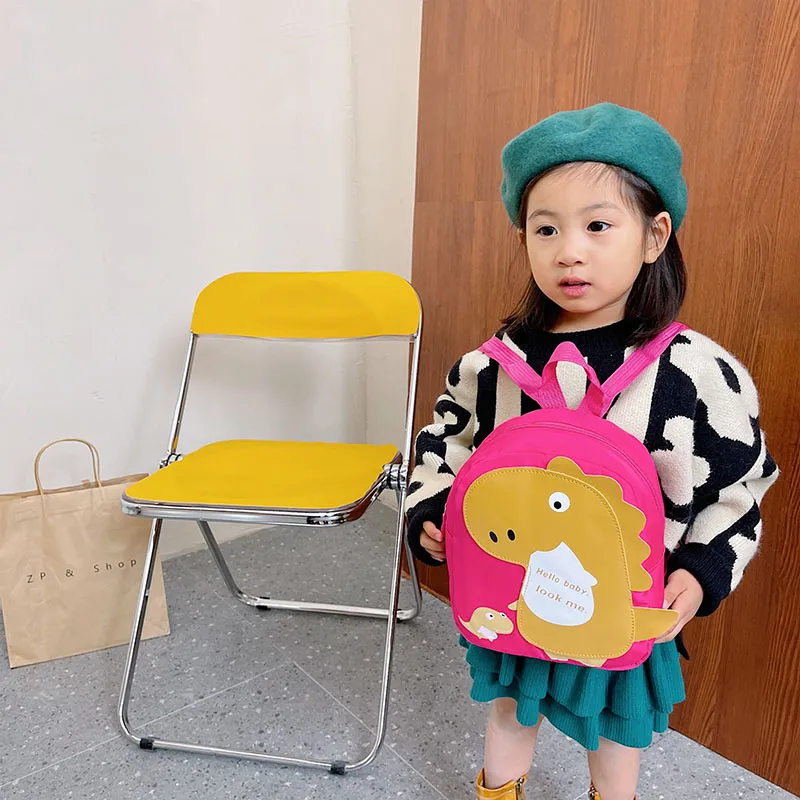Kid'S Nylon Cartoon Dinosaur Cute Oval Zipper Functional Backpack display picture 62