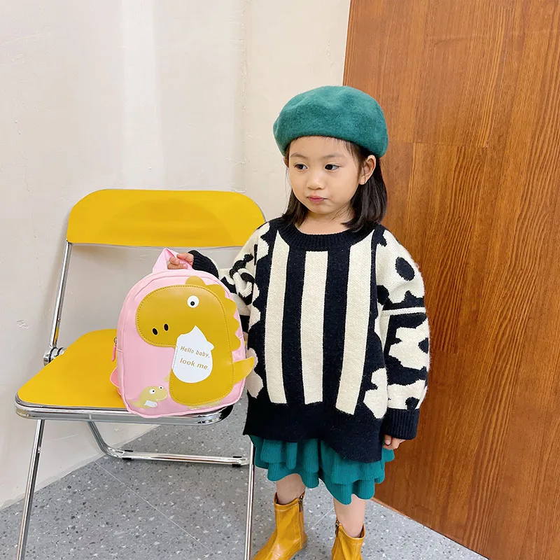 Kid'S Nylon Cartoon Dinosaur Cute Oval Zipper Functional Backpack display picture 64