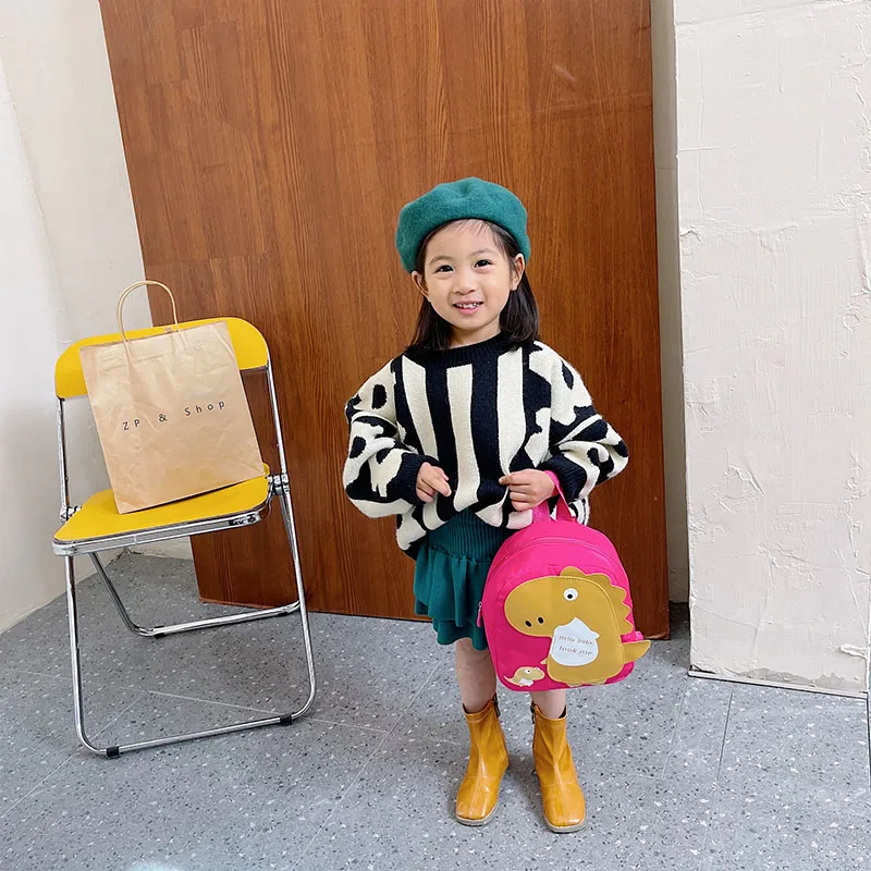 Kid'S Nylon Cartoon Dinosaur Cute Oval Zipper Functional Backpack display picture 91