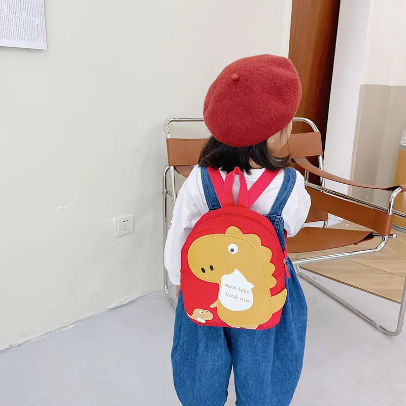 Kid'S Nylon Cartoon Dinosaur Cute Oval Zipper Functional Backpack display picture 105