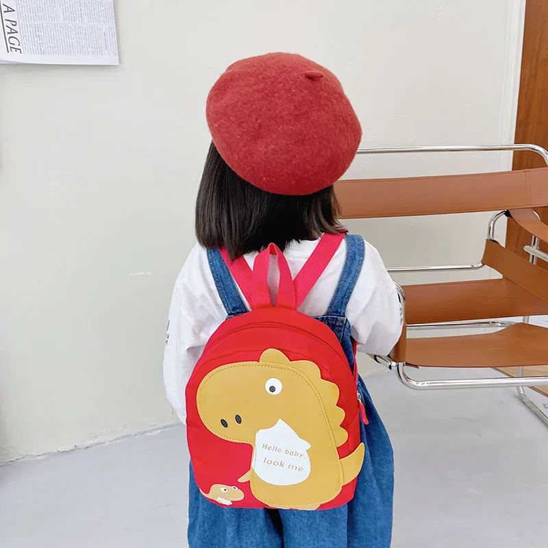 Kid'S Nylon Cartoon Dinosaur Cute Oval Zipper Functional Backpack display picture 108
