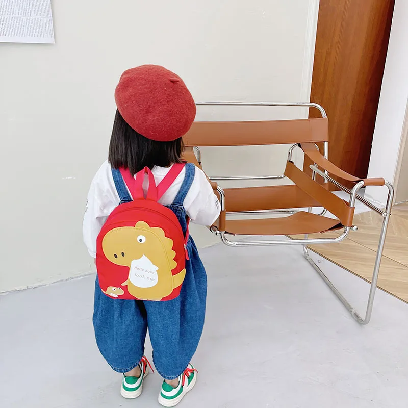 Kid'S Nylon Cartoon Dinosaur Cute Oval Zipper Functional Backpack display picture 118