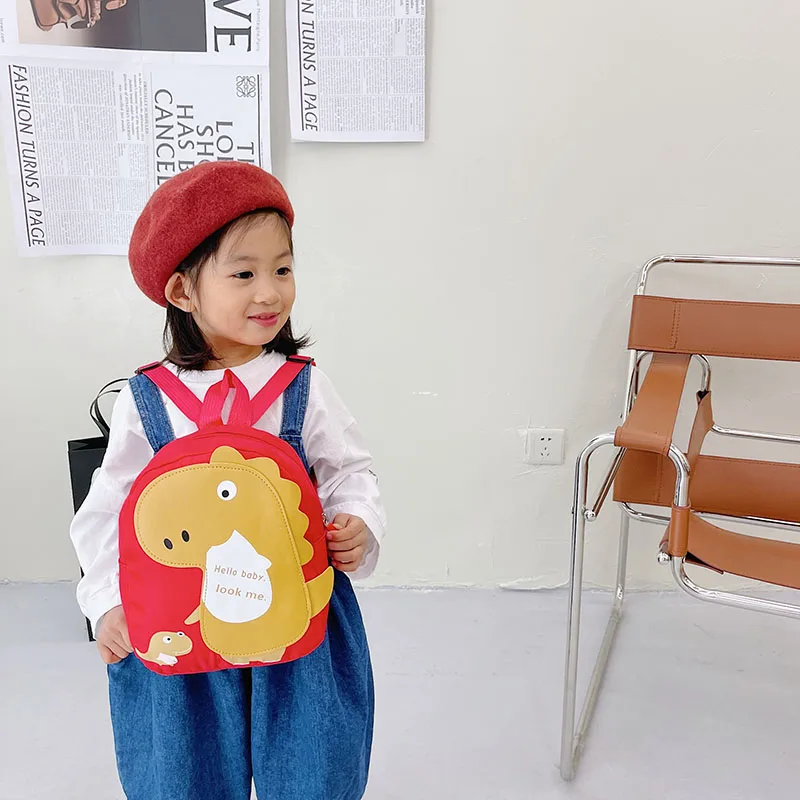 Kid'S Nylon Cartoon Dinosaur Cute Oval Zipper Functional Backpack display picture 106