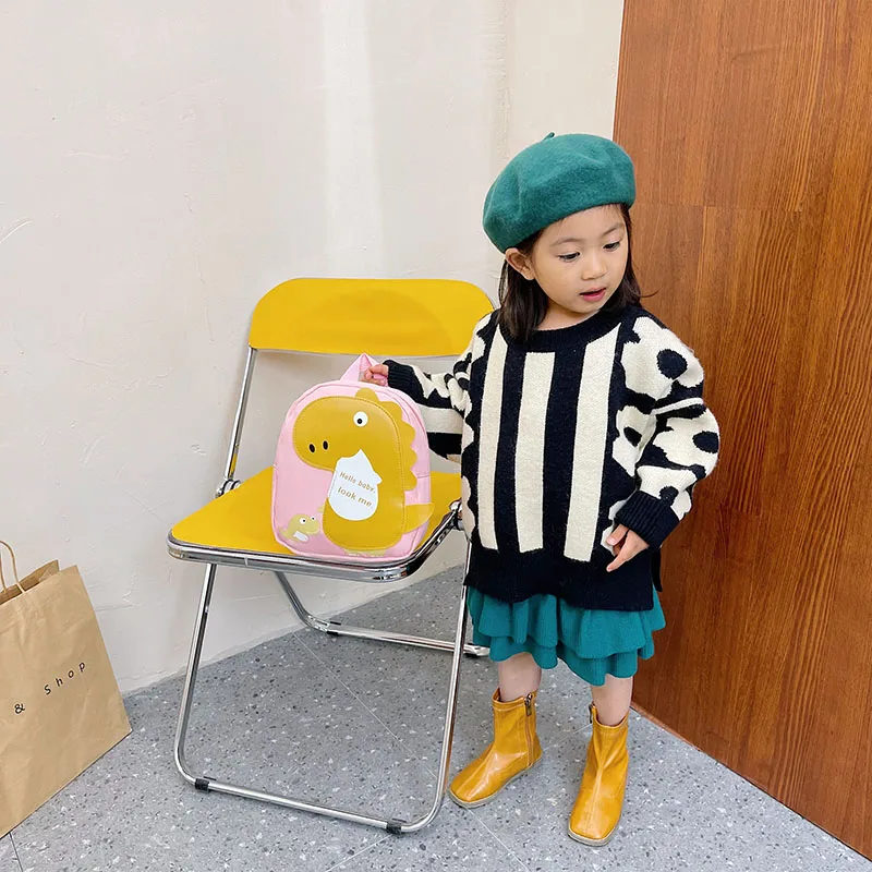Kid'S Nylon Cartoon Dinosaur Cute Oval Zipper Functional Backpack display picture 128