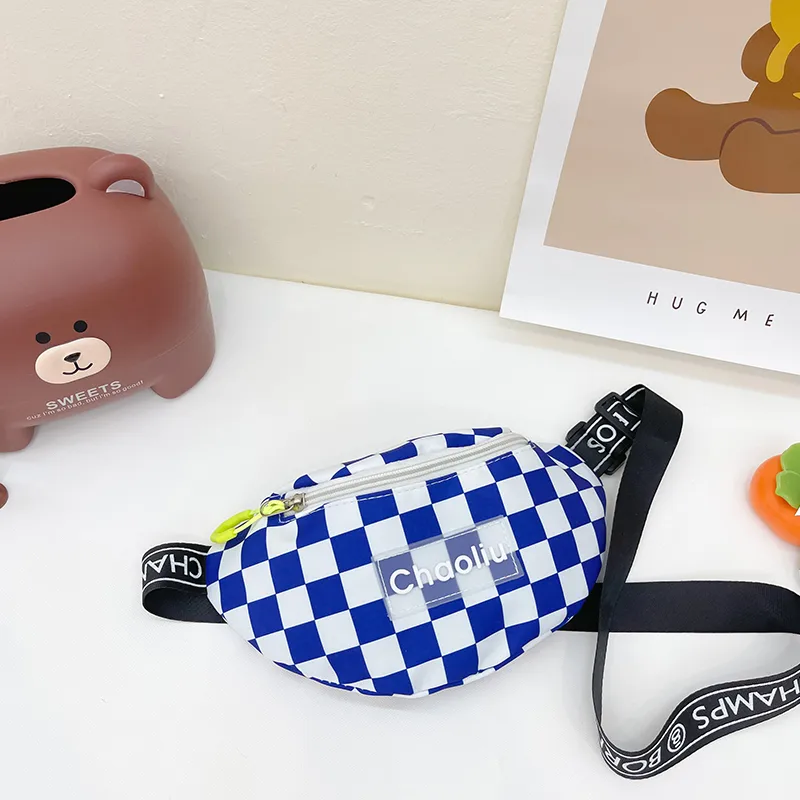 Kid'S Nylon Plaid Streetwear Dumpling Shape Zipper Fanny Pack display picture 69