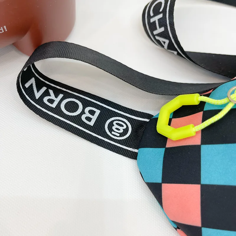 Kid'S Nylon Plaid Streetwear Dumpling Shape Zipper Fanny Pack display picture 96