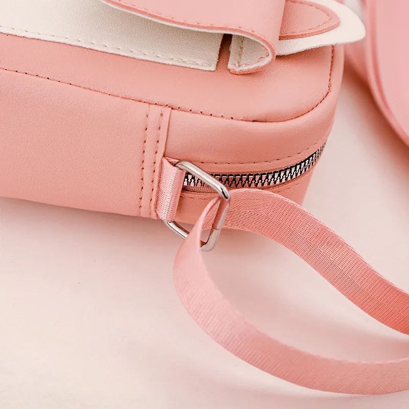 Kid'S Pu Leather Color Block Bear Cute Square Zipper Shoulder Bag Crossbody Bag display picture 66