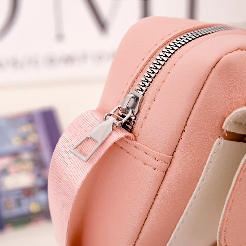 Kid'S Pu Leather Color Block Bear Cute Square Zipper Shoulder Bag Crossbody Bag display picture 69