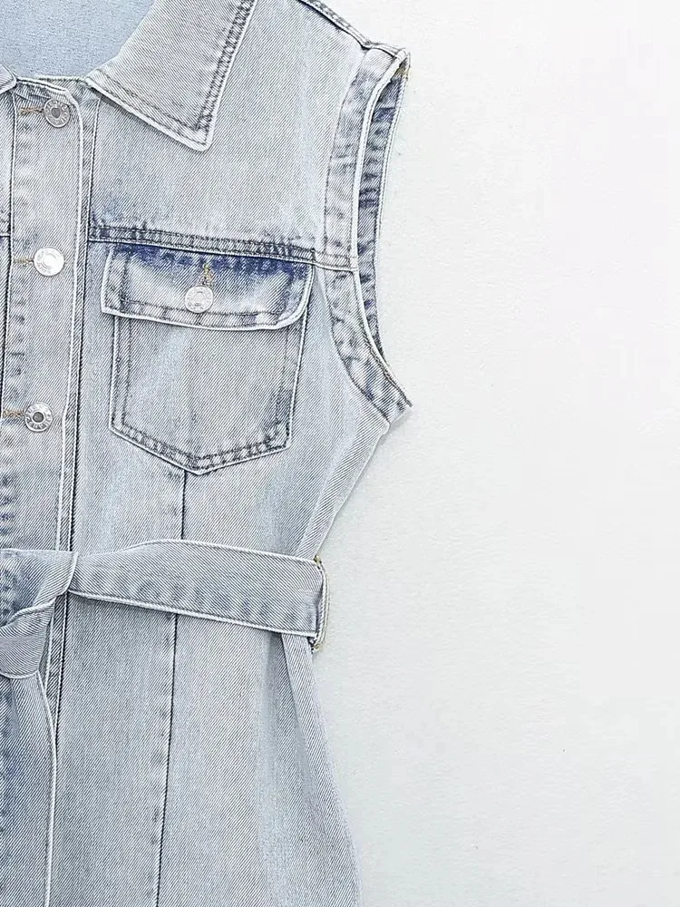 Women's Denim Dress Vintage Style Bohemian Square Neck Long Sleeve Solid Color Above Knee Holiday Daily Selfie display picture 4