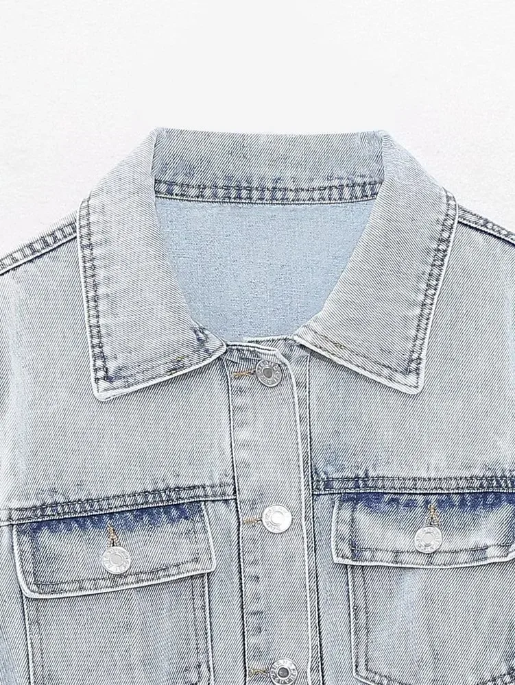 Women's Denim Dress Vintage Style Bohemian Square Neck Long Sleeve Solid Color Above Knee Holiday Daily Selfie display picture 7