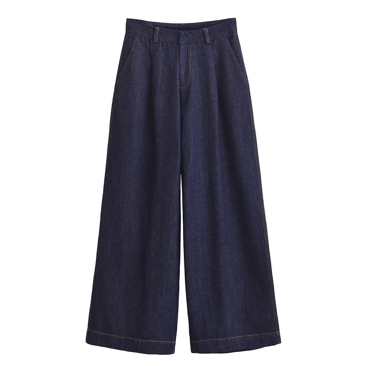 Women's Holiday Daily Casual Simple Style Streetwear Solid Color Full Length Jeans display picture 1