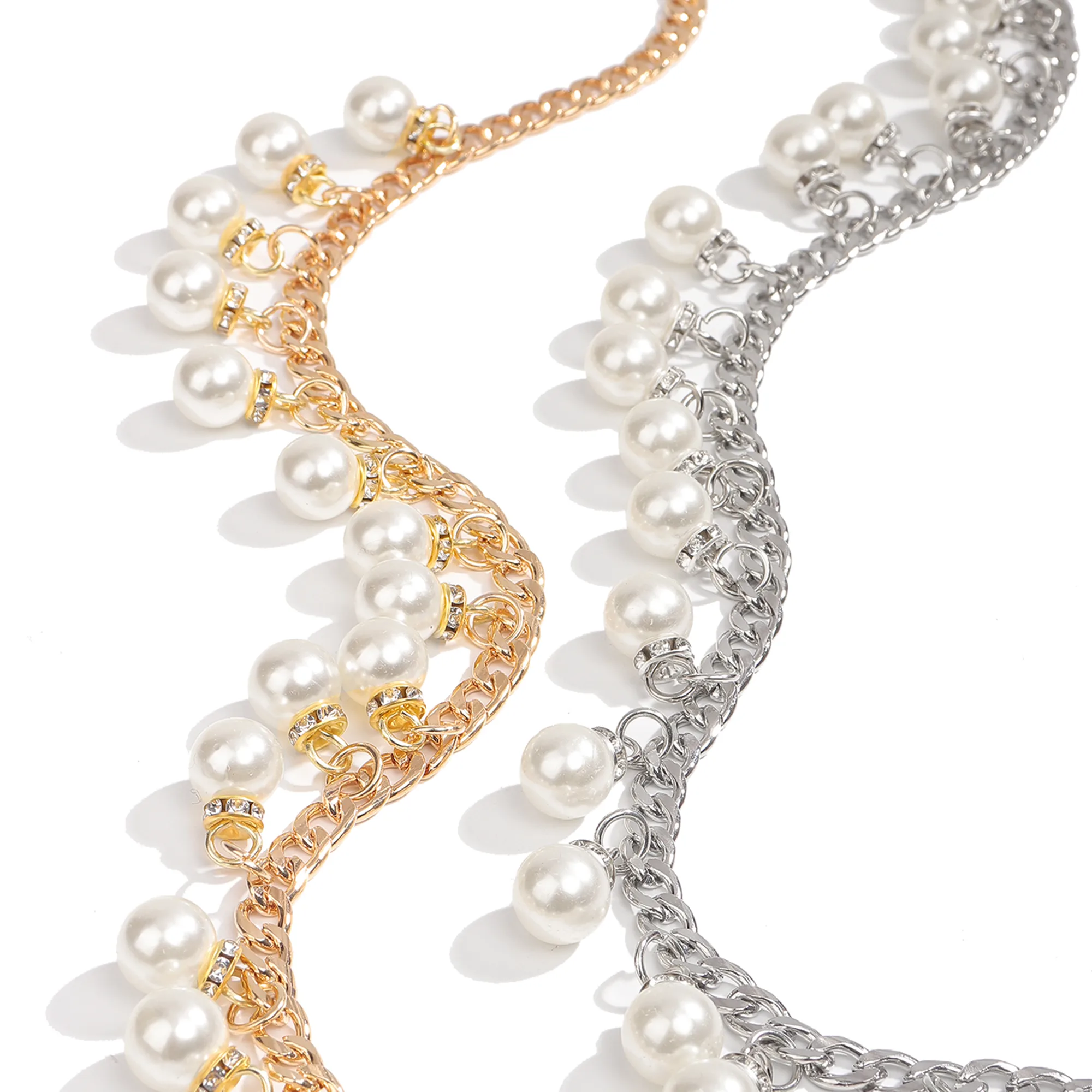 Business Vintage Style Simple Style Pearl Zinc Women's Chain Belts display picture 3