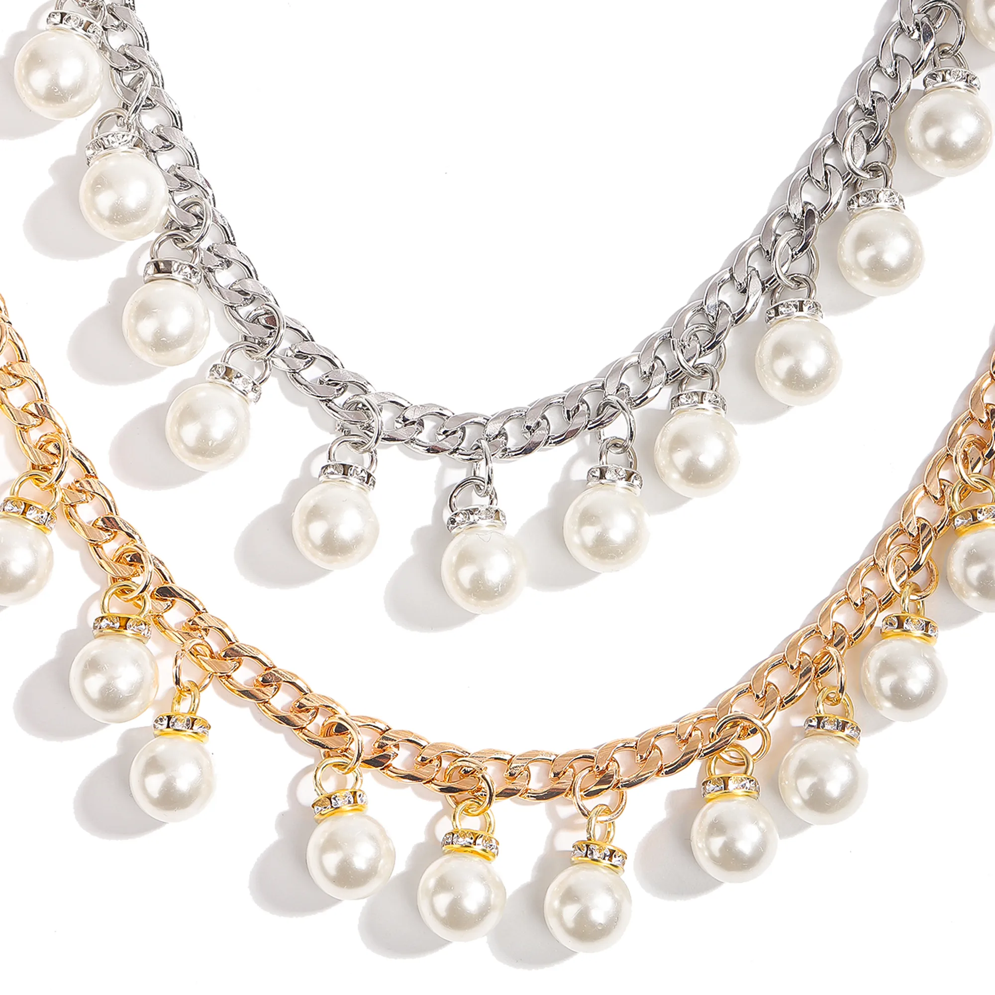 Business Vintage Style Simple Style Pearl Zinc Women's Chain Belts display picture 4