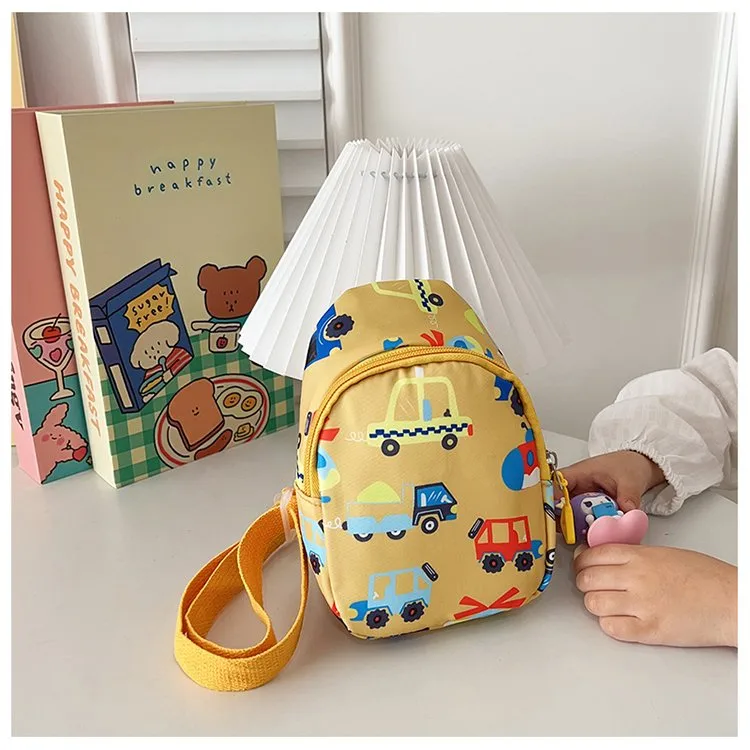 Kid'S Nylon Car Cute Streetwear Oval Zipper Fanny Pack display picture 8