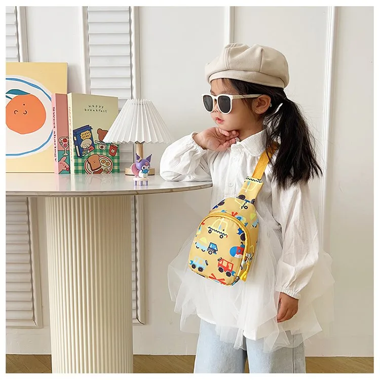 Kid'S Nylon Car Cute Streetwear Oval Zipper Fanny Pack display picture 16