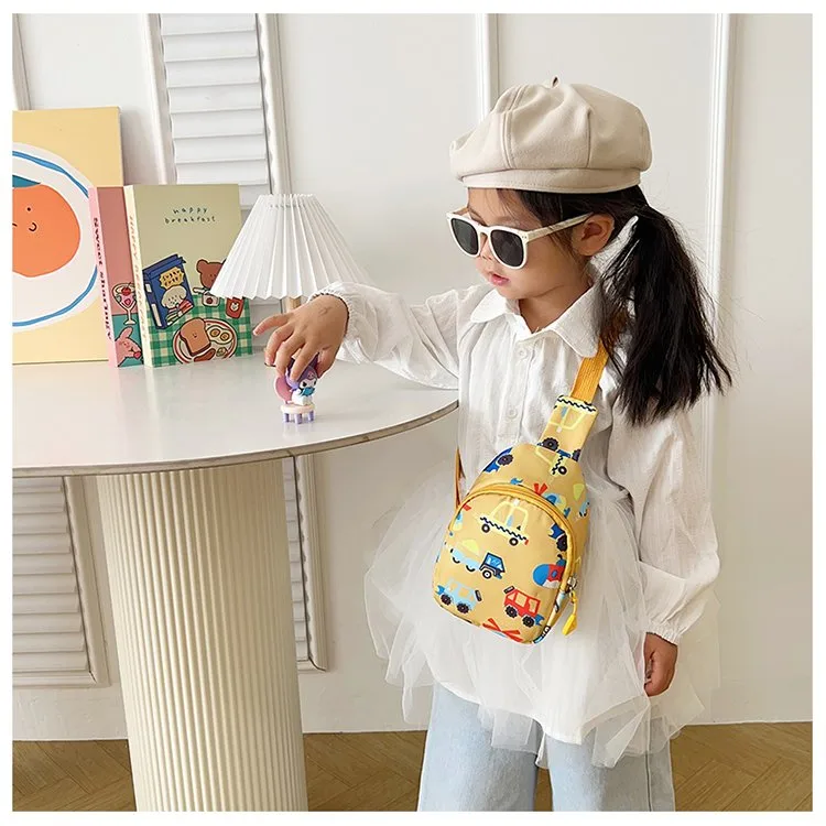 Kid'S Nylon Car Cute Streetwear Oval Zipper Fanny Pack display picture 18