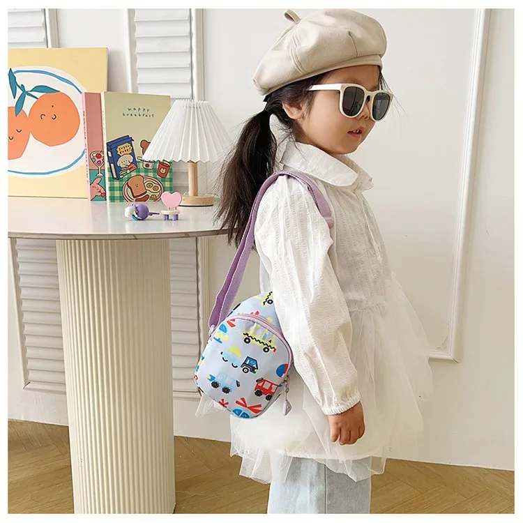 Kid'S Nylon Car Cute Streetwear Oval Zipper Fanny Pack display picture 22
