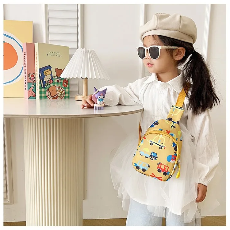 Kid'S Nylon Car Cute Streetwear Oval Zipper Fanny Pack display picture 19