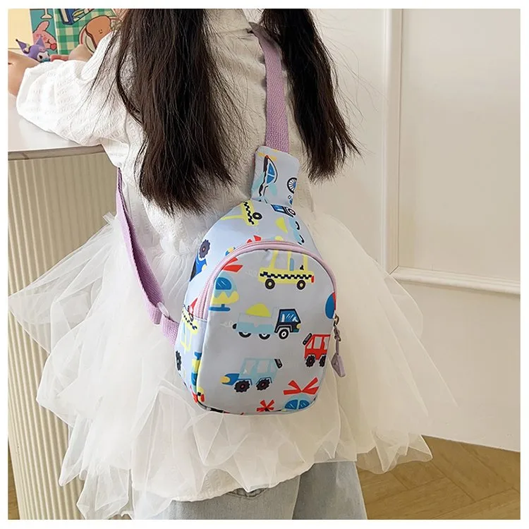 Kid'S Nylon Car Cute Streetwear Oval Zipper Fanny Pack display picture 20