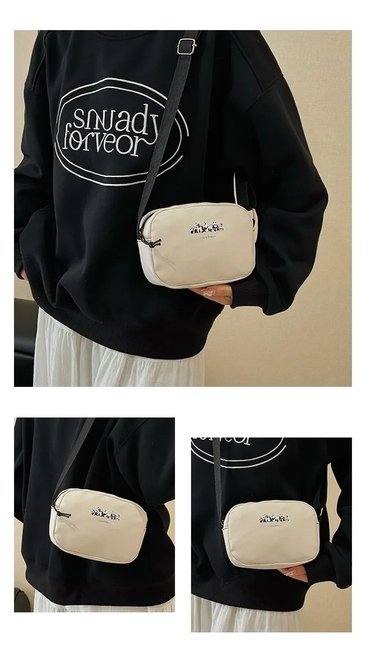Women's Nylon Animal Streetwear Square Zipper Shoulder Bag Crossbody Bag display picture 3