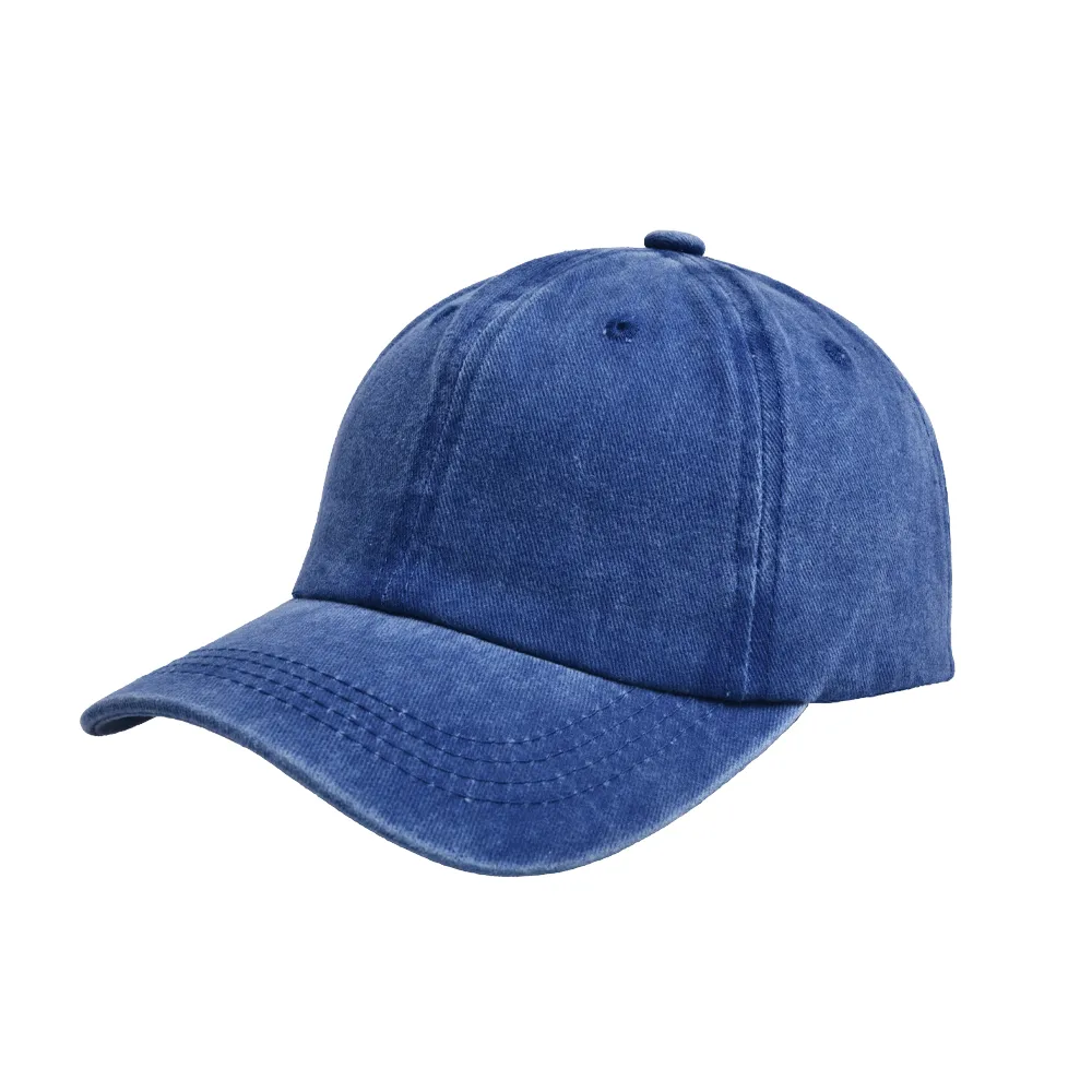 Children Unisex Casual Solid Color Washed Baseball Cap display picture 7