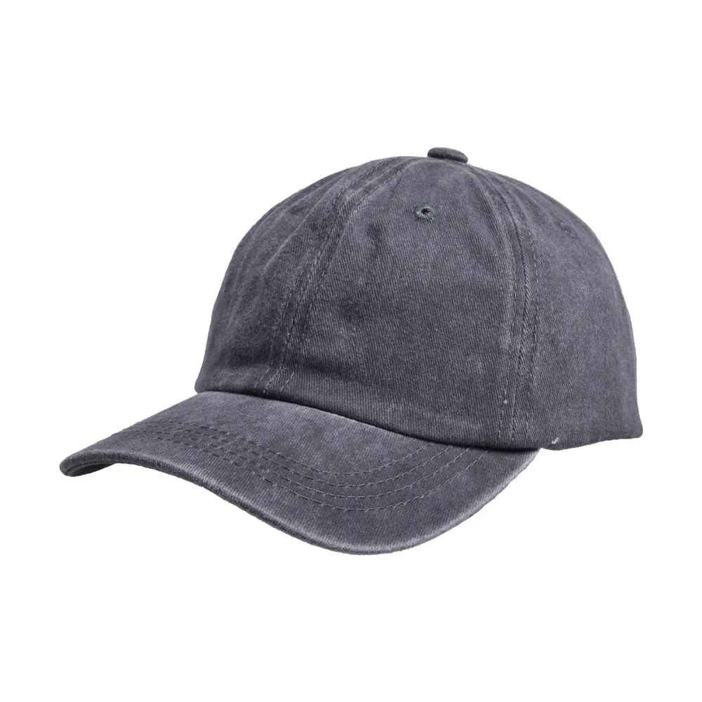 Children Unisex Casual Solid Color Washed Baseball Cap display picture 14