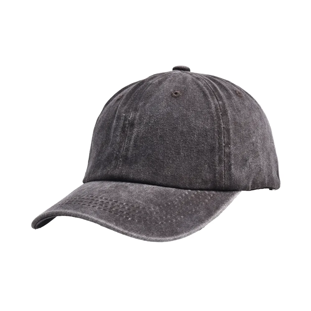 Children Unisex Casual Solid Color Washed Baseball Cap display picture 15