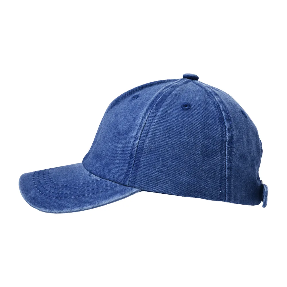 Children Unisex Casual Solid Color Washed Baseball Cap display picture 11