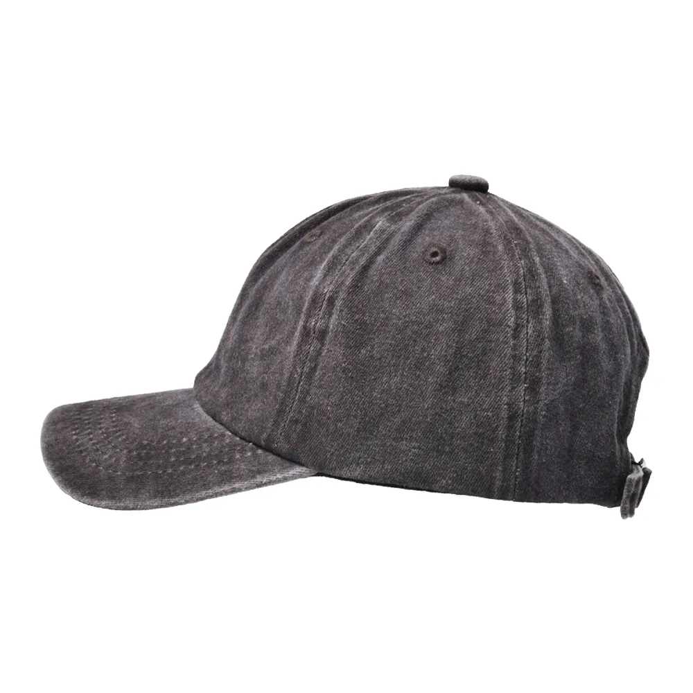 Children Unisex Casual Solid Color Washed Baseball Cap display picture 17