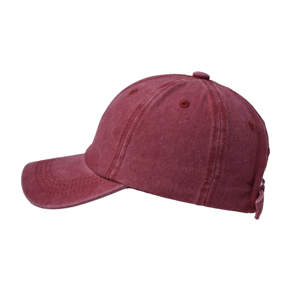 Children Unisex Casual Solid Color Washed Baseball Cap display picture 27