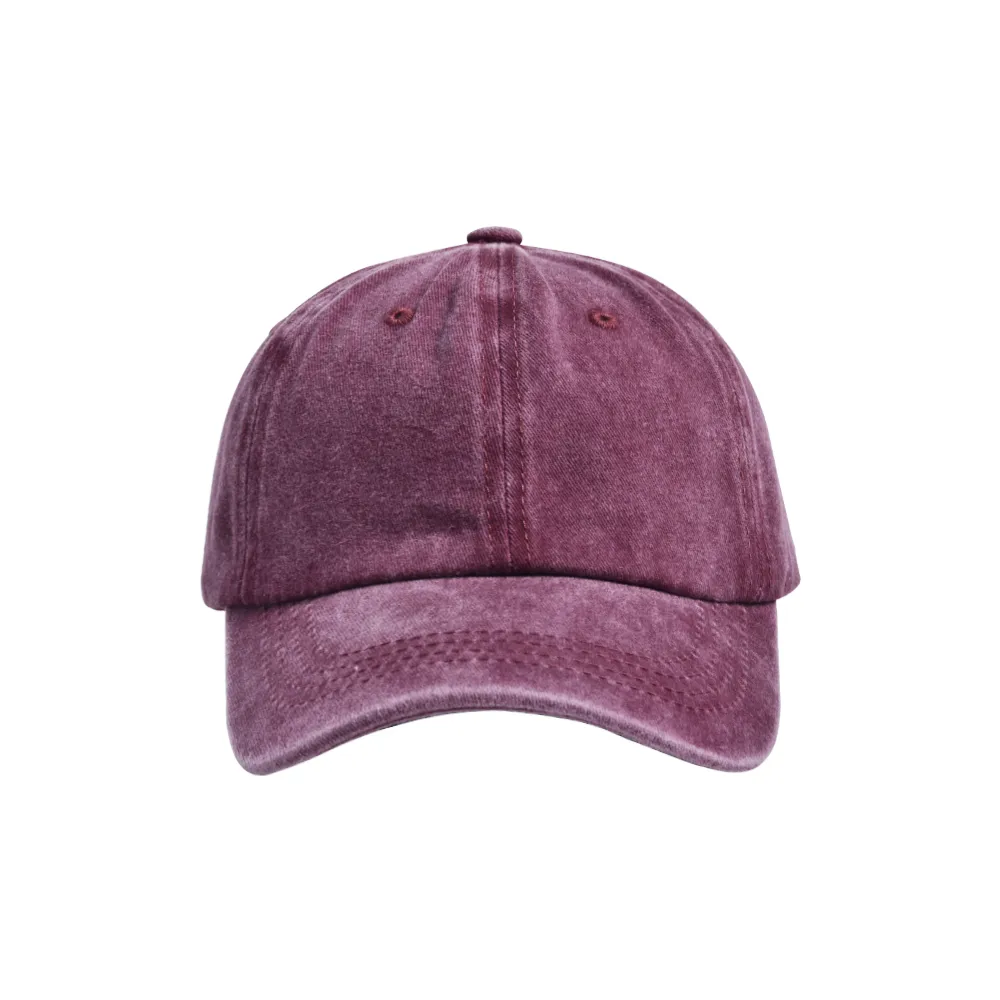 Children Unisex Casual Solid Color Washed Baseball Cap display picture 29