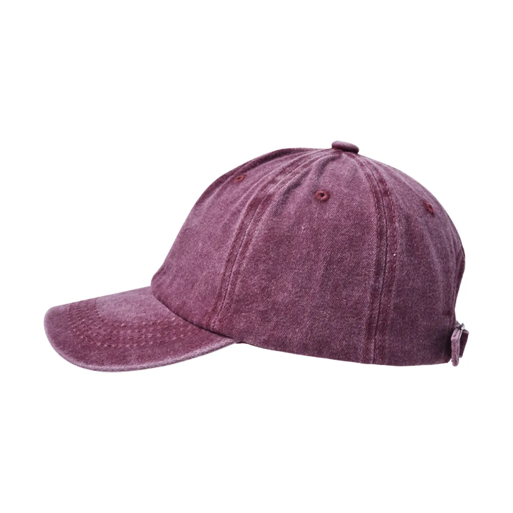 Children Unisex Casual Solid Color Washed Baseball Cap display picture 36