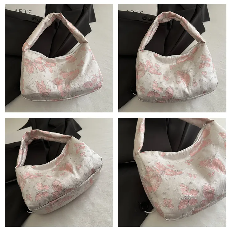 Women's Nylon Butterfly Streetwear Sewing Thread Square Zipper Square Bag display picture 2
