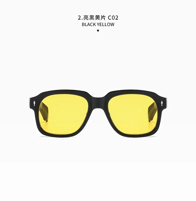 IG Style Vacation Commute Multicolor Pc Resin Square Full Frame Glasses display picture 6