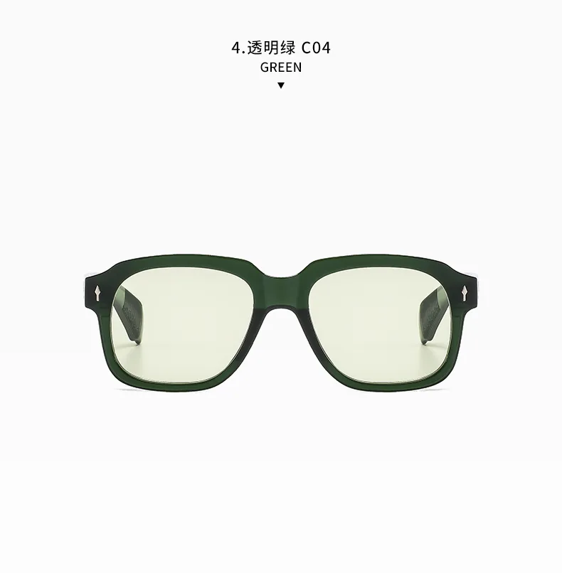 IG Style Vacation Commute Multicolor Pc Resin Square Full Frame Glasses display picture 8