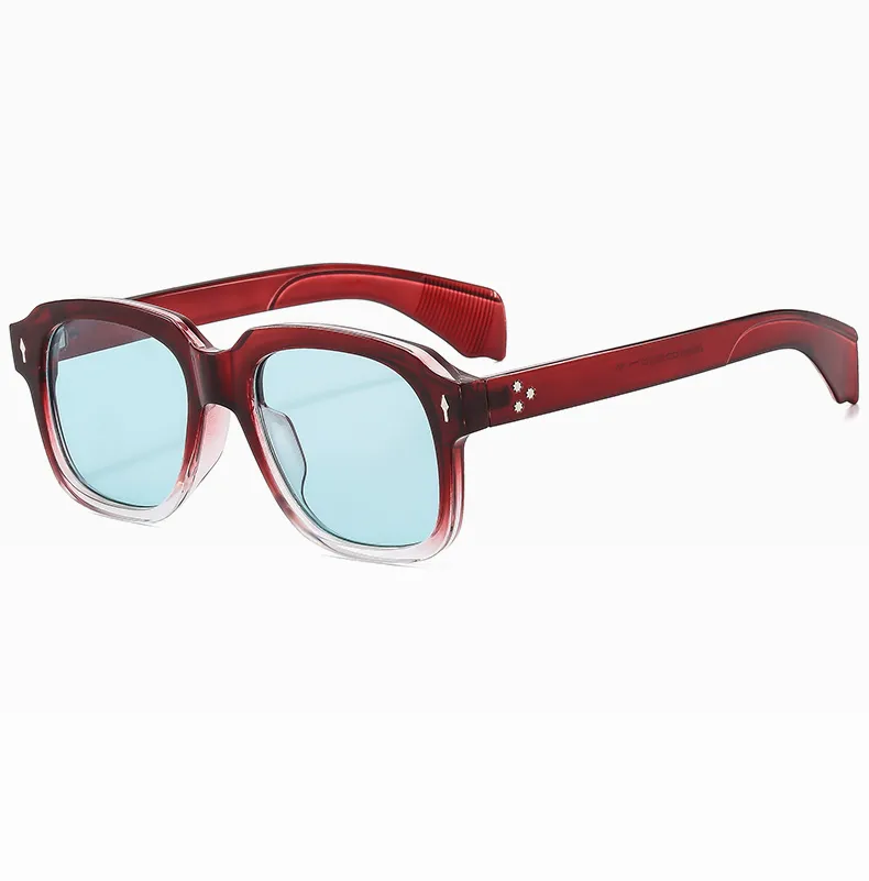 IG Style Vacation Commute Multicolor Pc Resin Square Full Frame Glasses display picture 15
