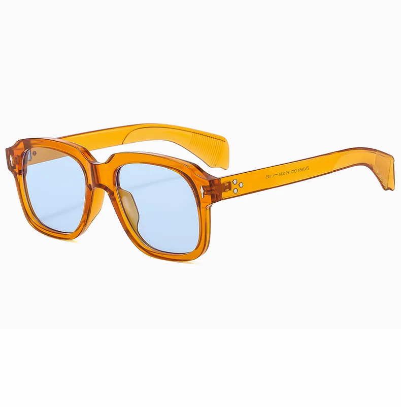 IG Style Vacation Commute Multicolor Pc Resin Square Full Frame Glasses display picture 17