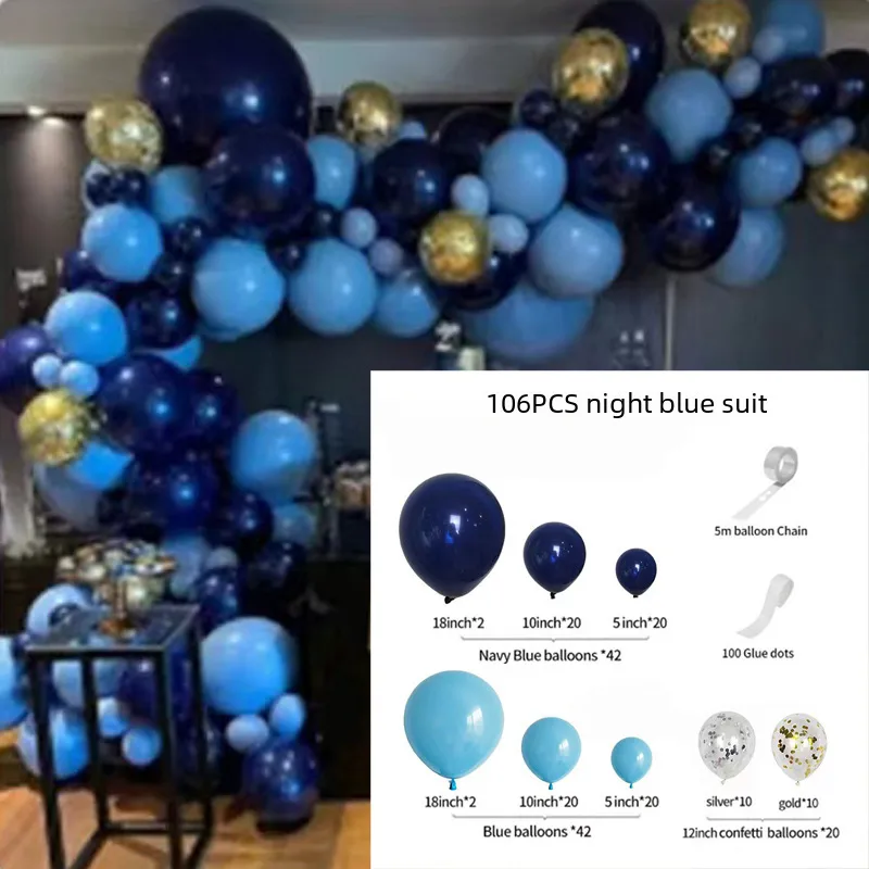 Retro Vintage Balloon Chain Suit Inflatable Latex Balloons For Wedding Party Birthday Archway Decorations display picture 7
