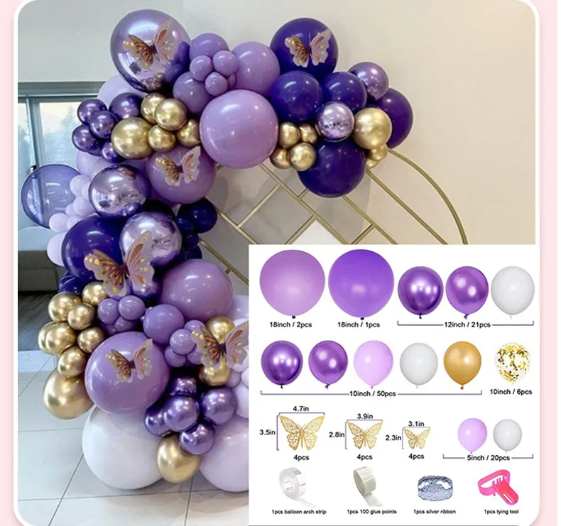 Retro Vintage Balloon Chain Suit Inflatable Latex Balloons For Wedding Party Birthday Archway Decorations display picture 9