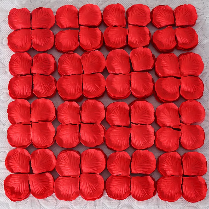 Wedding Celebration Supplies 1000 Pieces Non-Woven Fabric Rose Petal Decorative Artificial Flowers Wedding Room Decoration Petals display picture 4