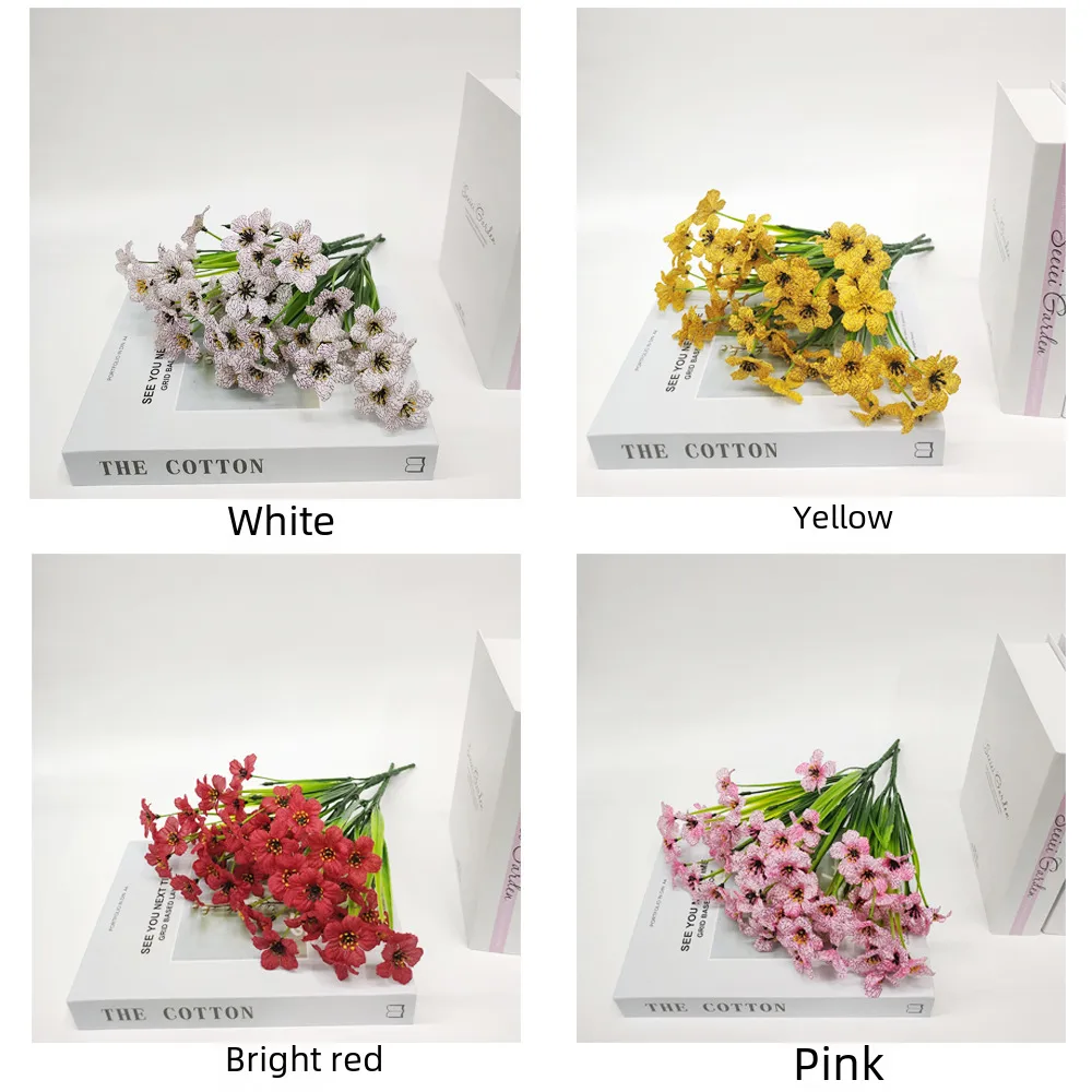 Amazon Artificial Flowers Lavender Simulation Flowers Indoor Outdoor Decoration Faux Wholesale display picture 4