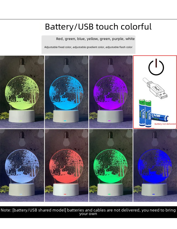 Transparent Glowing Acrylic Message Board Erasable Writing Desk Top Memo Reminder Whiteboard Home Use Business Supplies display picture 5