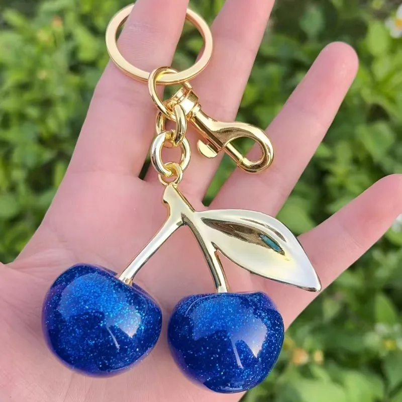 1 Pc/Package Sweet Simple Style Cherry Copper Polishing Unisex Keychain display picture 4