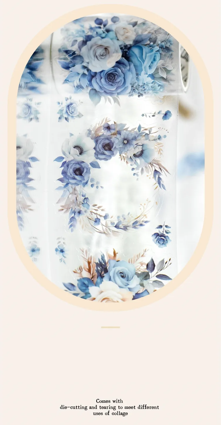 1 Set Plant Flowers School PET Retro Maximalism Artistic Adhesive Tape display picture 6