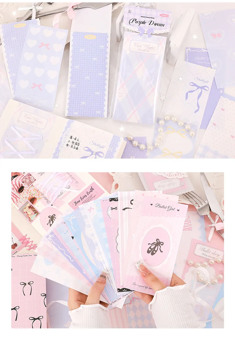 See Eslite Sweet Dream Party Series Notes Korean Sweet Girl Heart Tear Message Notes 4 Notes display picture 7