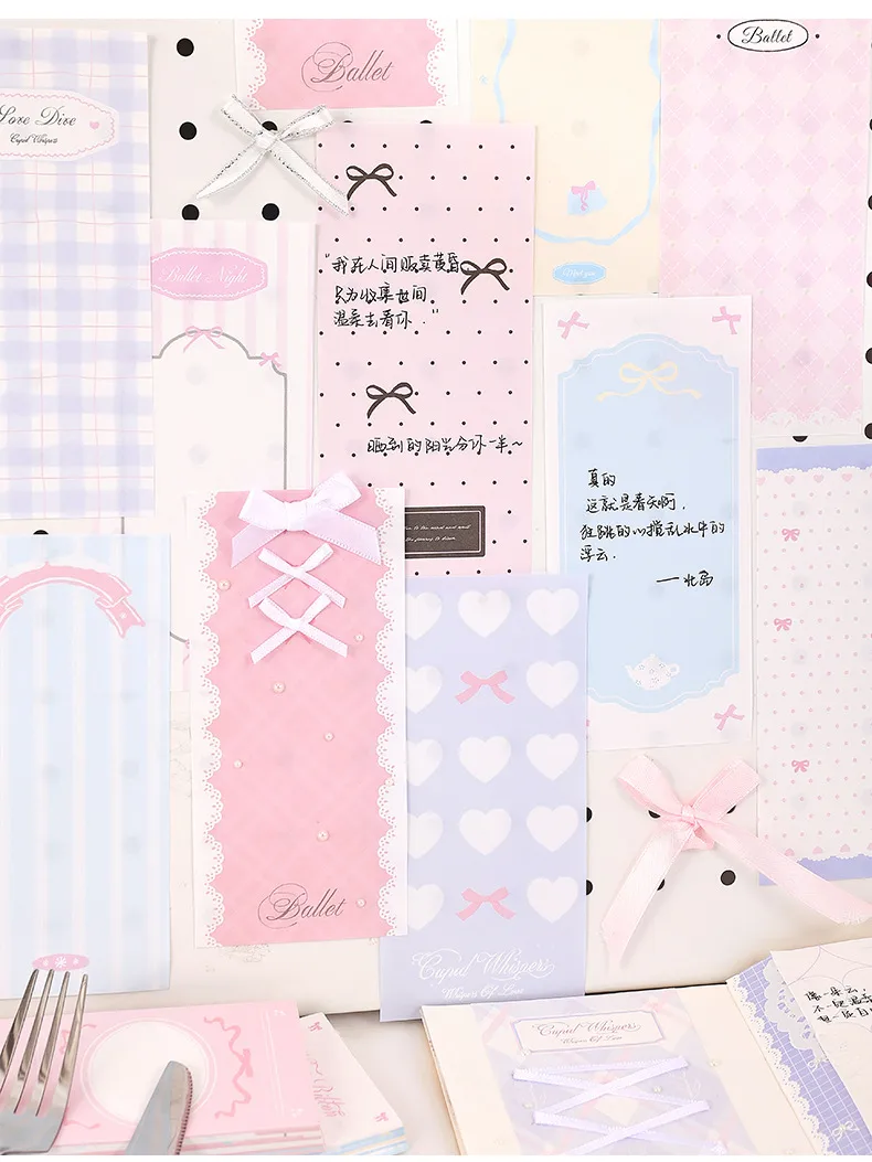 See Eslite Sweet Dream Party Series Notes Korean Sweet Girl Heart Tear Message Notes 4 Notes display picture 8