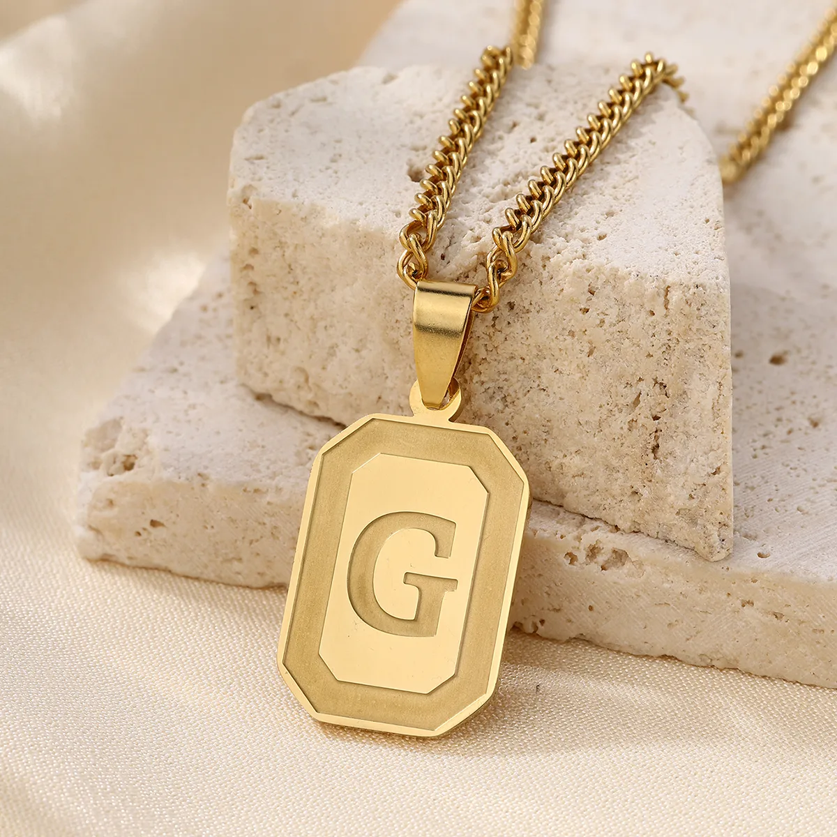 IG Style Letter 304 Stainless Steel Women's Pendant Necklace display picture 7