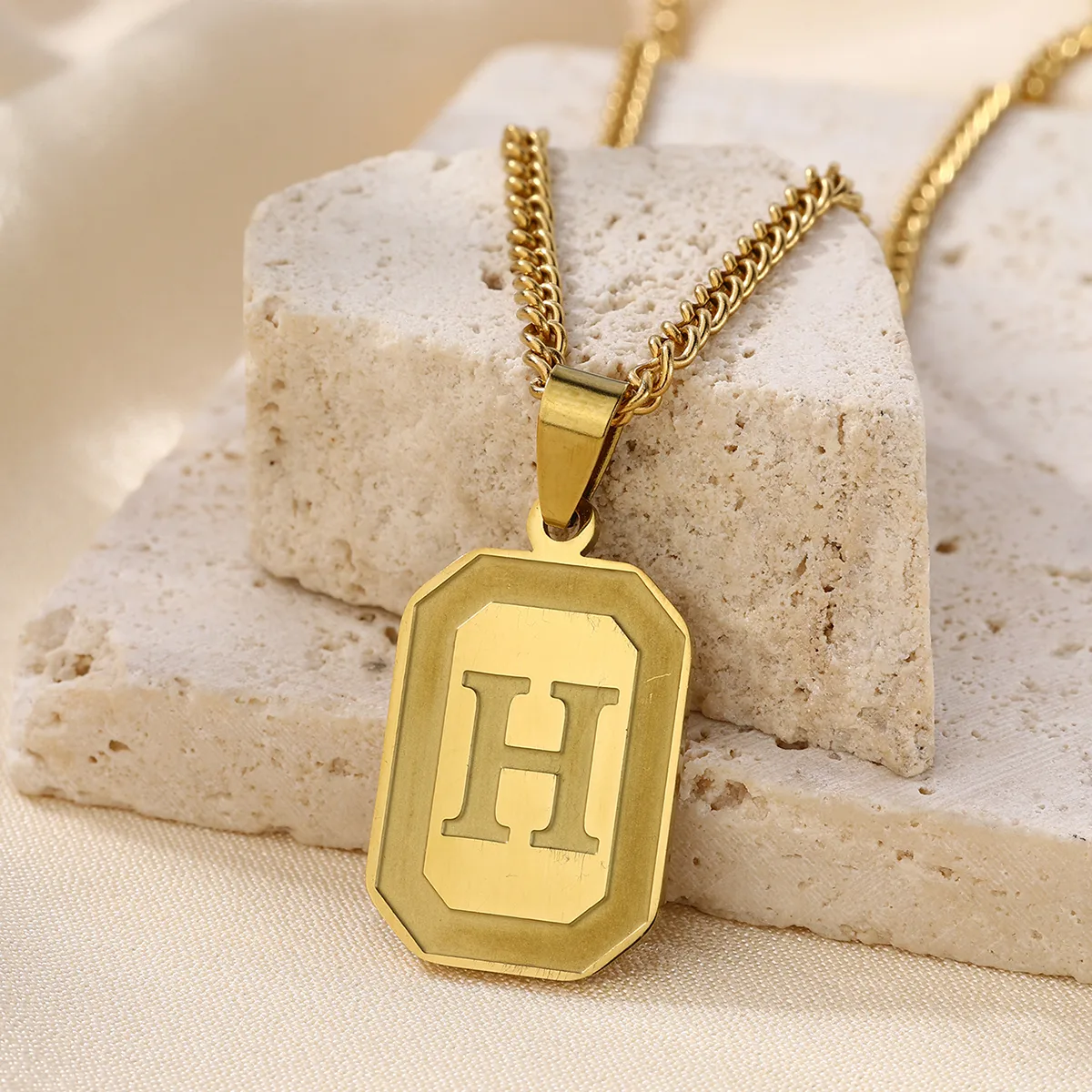 IG Style Letter 304 Stainless Steel Women's Pendant Necklace display picture 6
